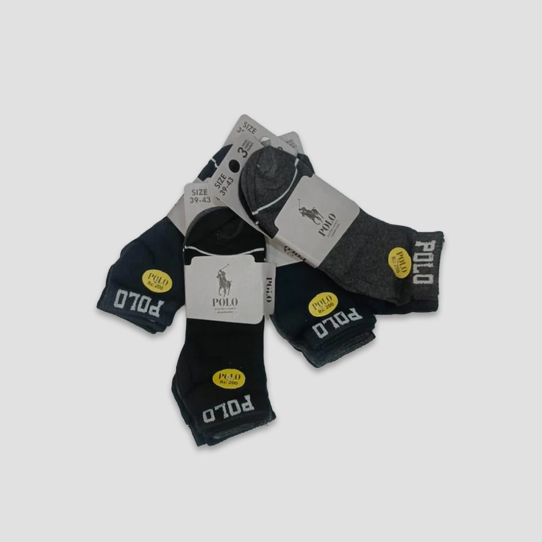 Pack of 3 men cotton mozza socks all brands