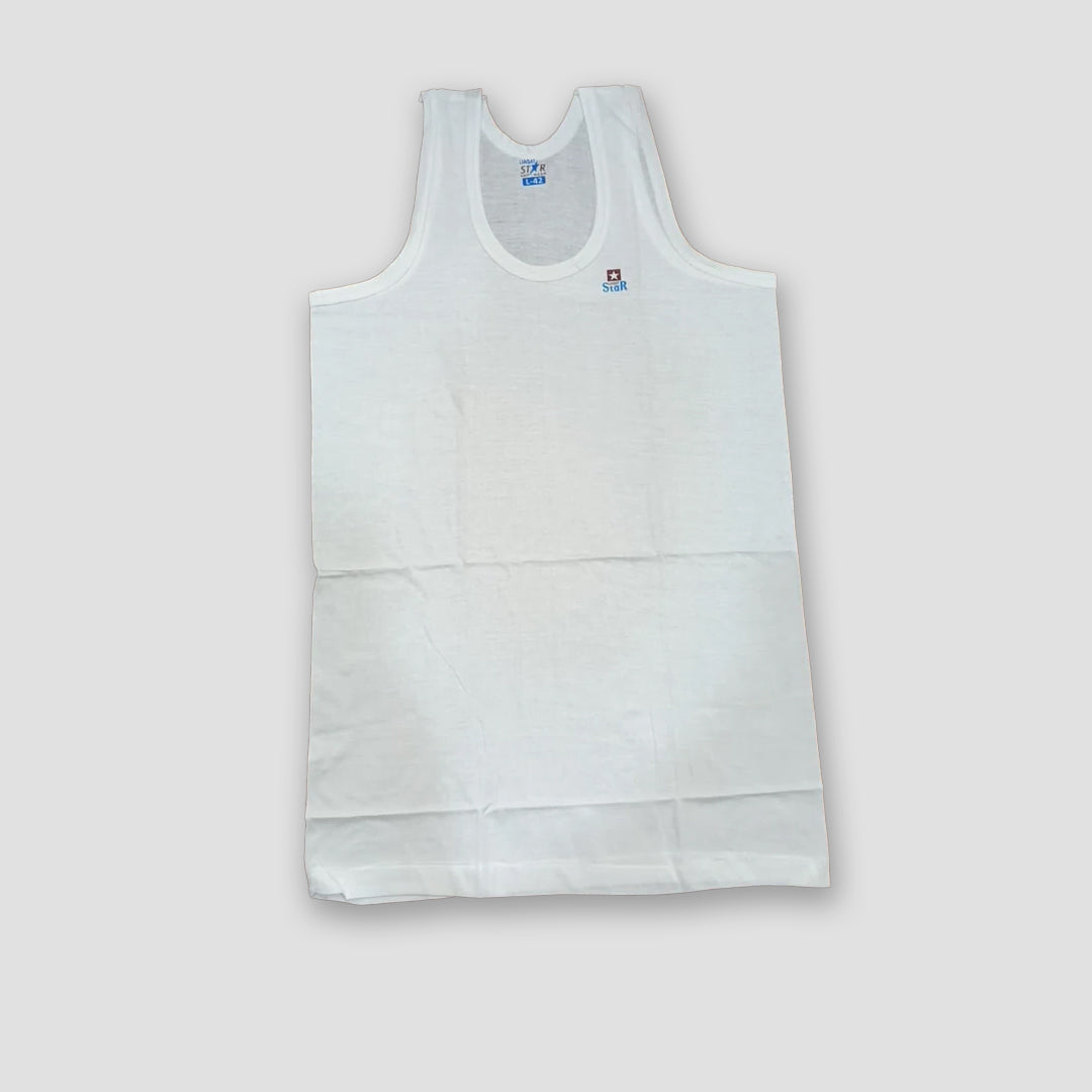 Pack of 6 star man vest pure cotton