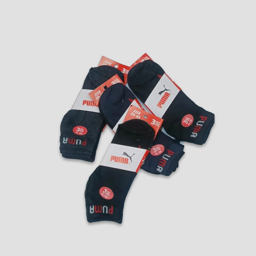 Pack of 3 men cotton mozza socks all brands